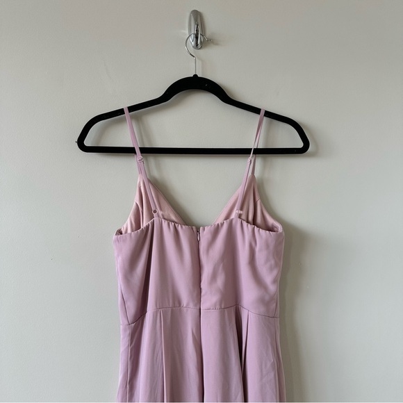 CALL For Me Dusty Lavender Faux Wrap Jumpsuit (Size:Small) - Picture 7 of 14